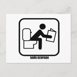 Postal Baño Ocupado
