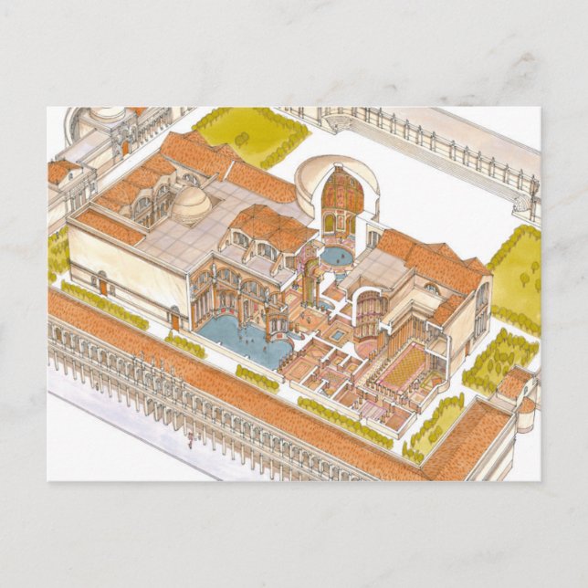 Postal Baños de Caracalla Roma (Anverso)