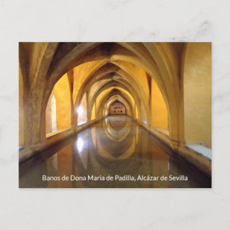 Postal Banos de Dona Maria de Padilla, Schloss Sevilla