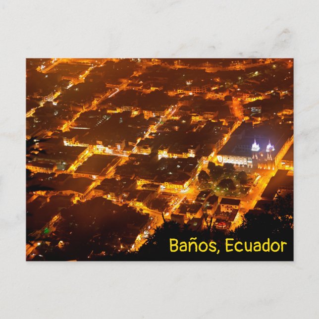 Postal Banos, Ecuador (Anverso)