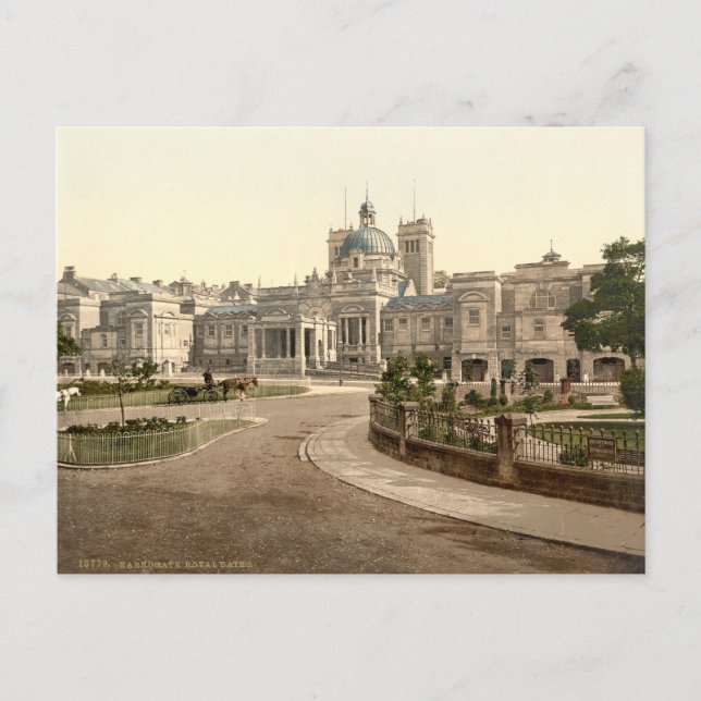 Postal Baños Reales, Harrogate, Yorkshire, Inglaterra (Anverso)