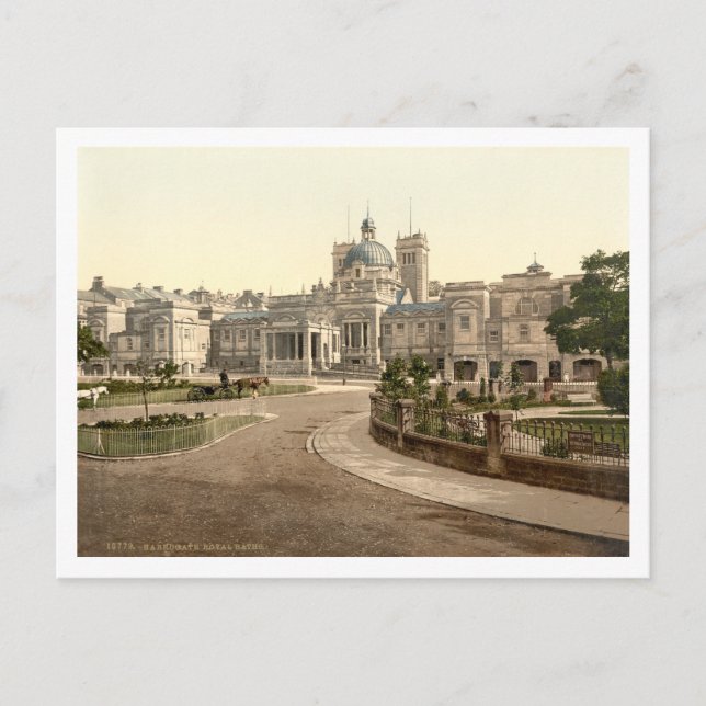 Postal Baños Reales, Harrogate, Yorkshire, Inglaterra (Anverso)