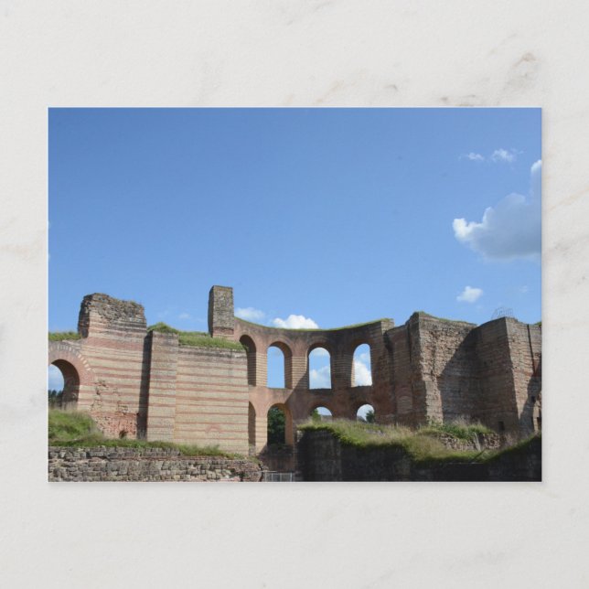Postal Baños romanos imperiales (Anverso)
