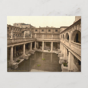 Postal Baños romanos y abadía II, Bath, Somerset, Inglate