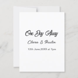 Postal banquete de ensayo una noche antes del nombre da