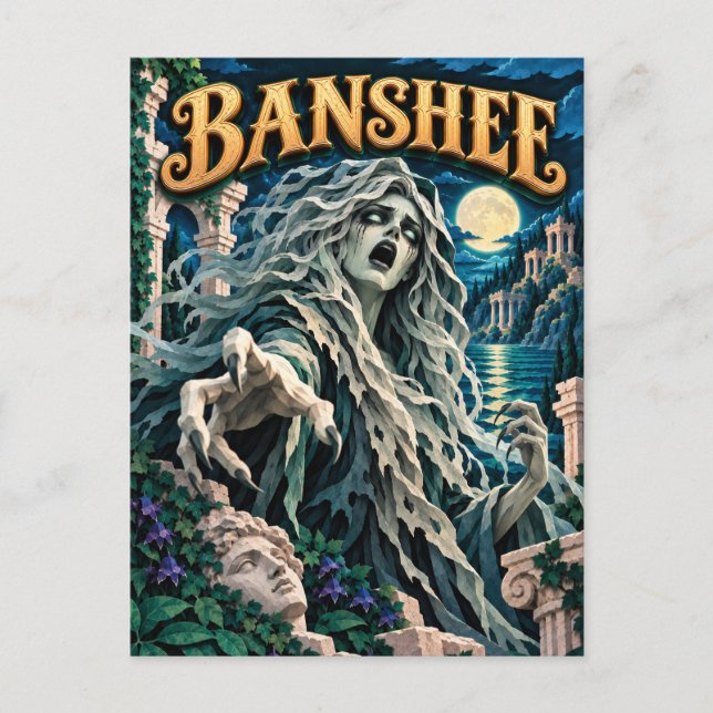 Postal Banshee, Monstruo de Corte de Papel (Anverso)