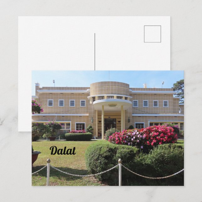 Postal Bao Dai Summer Palace, in Dalat, Vietnam (Anverso / Reverso)