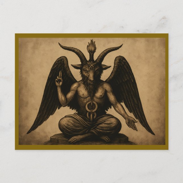 Postal Baphomet (Anverso)