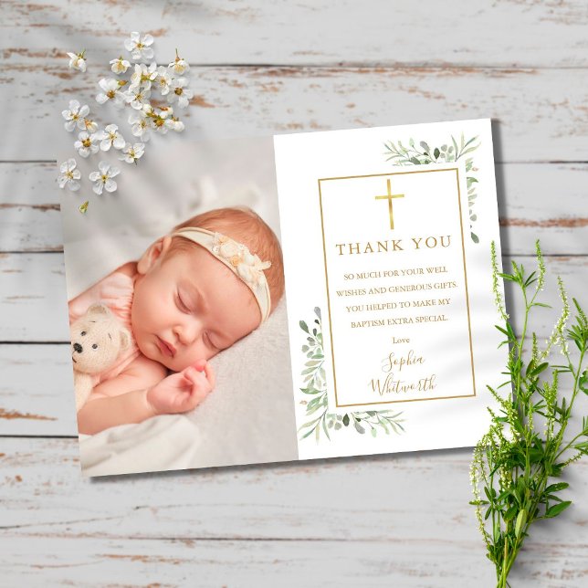Postal Baptismo Christening GreenerenerPhoto You (Subido por el creador)