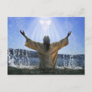 Postal Baptismo Jesús