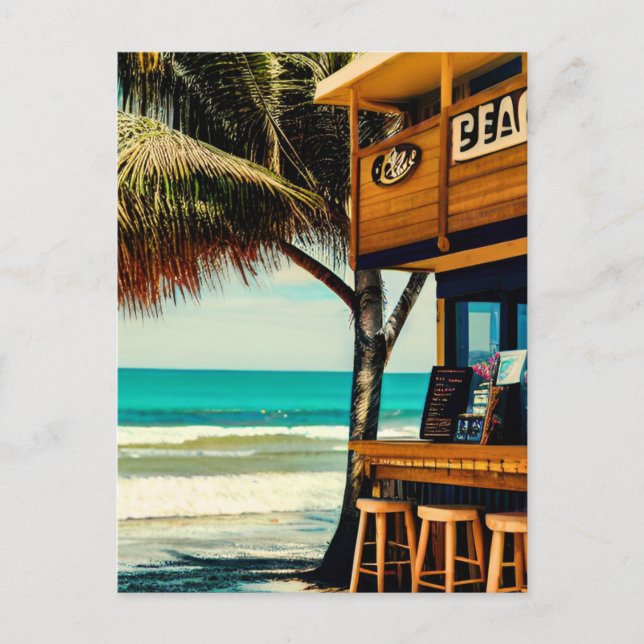 Postal Bar cafetería Bali Beach (Anverso)
