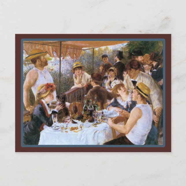 Postal Bar Cafetería francés vintage (Anverso)