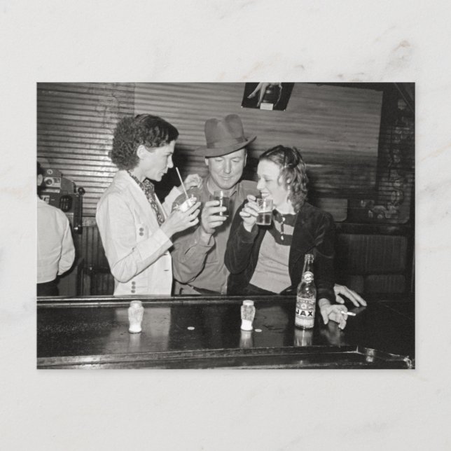 Postal Bar de Luisiana, 1938 (Anverso)