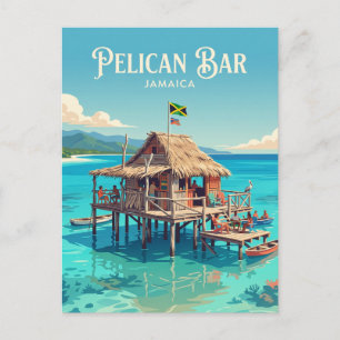 Postal Bar de Pelícano de Floyd Jamaica