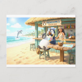 Postal Bar de playa del pingüino