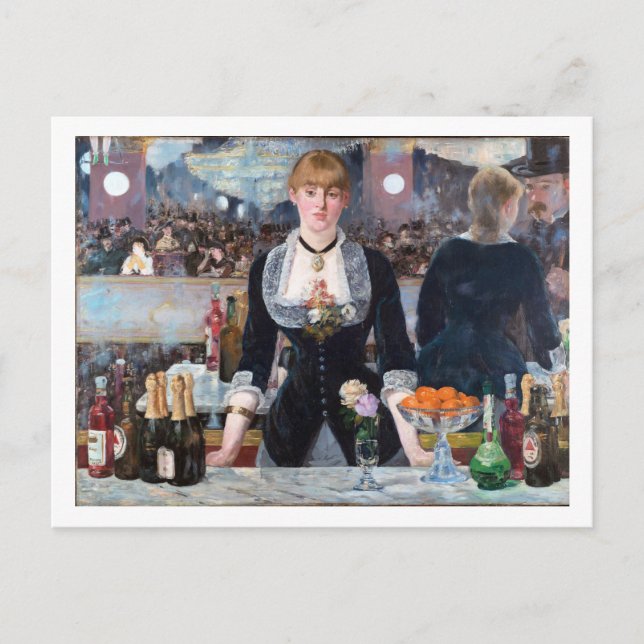 Postal Bar en el Folies-Bergere, Manet (Anverso)