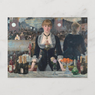 Postal Bar en el Folies-Bergère por Édouard Manet