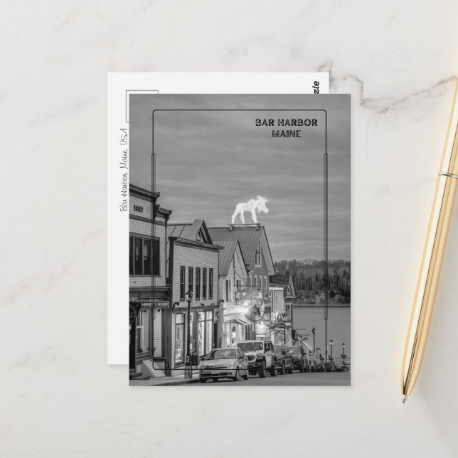 Postal Bar Harbour, Maine (Anverso/Reverso In Situ)