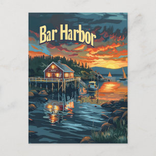 Postal Bar Harbour Vintage