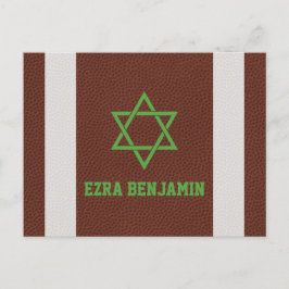 Postal Bar Mitzvah de Fútbol Americano Agradecimientos