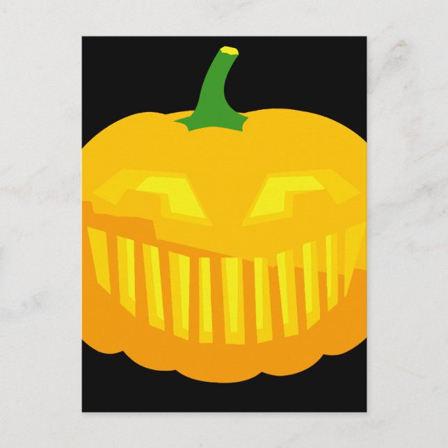 Postal Bar Teeth Jack-O-'Lantern (Anverso)