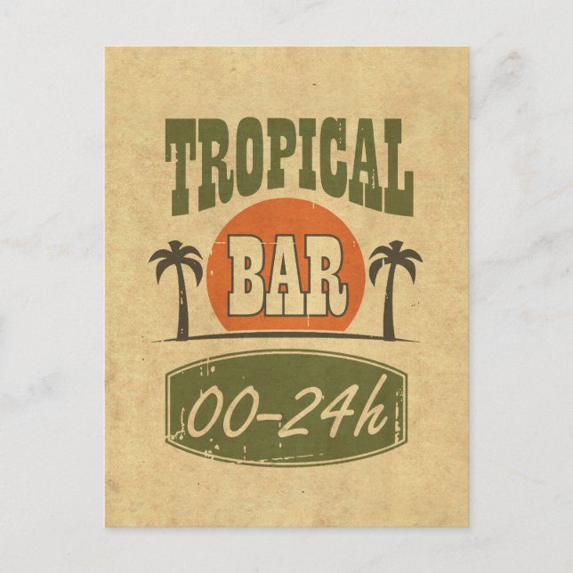 Postal Bar tropical (Anverso)