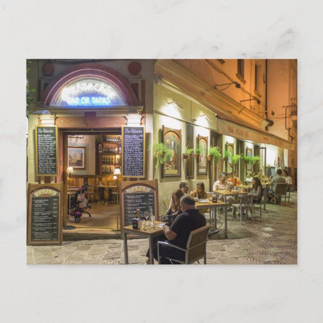 Postal Bar y restaurante de tapas (Anverso)
