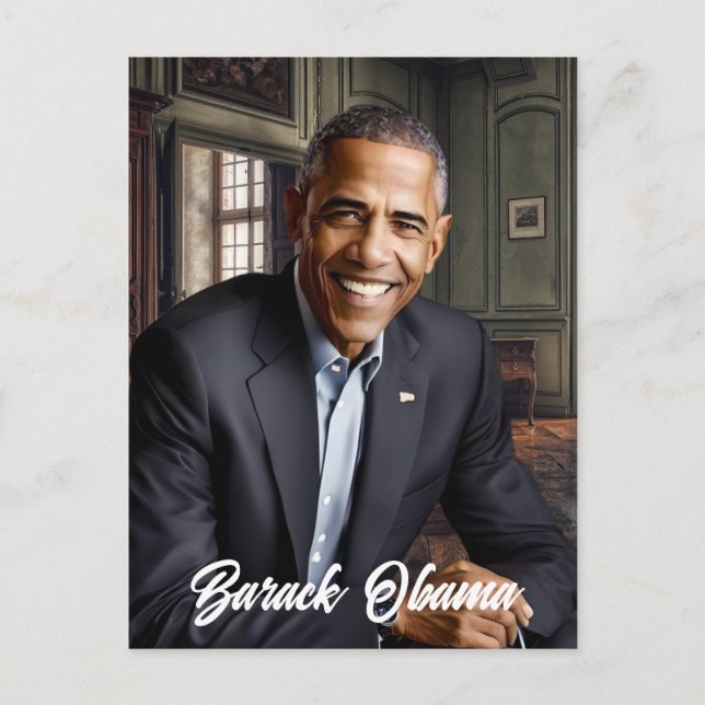 Postal Barack Obama 44º presidente (Anverso)