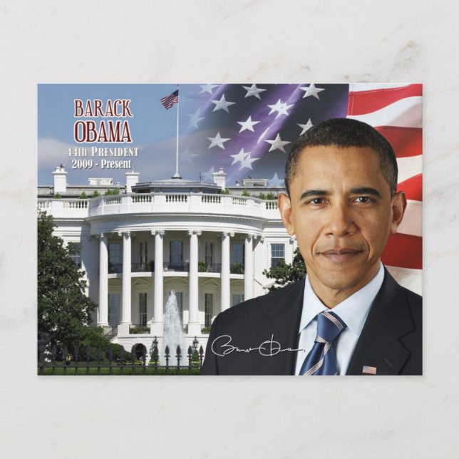 Postal Barack Obama - 44° presidente de los Estados Unido (Anverso)