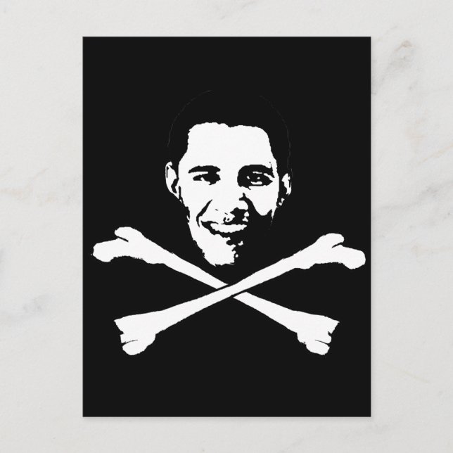 Postal Barack Obama Crossbone (Anverso)