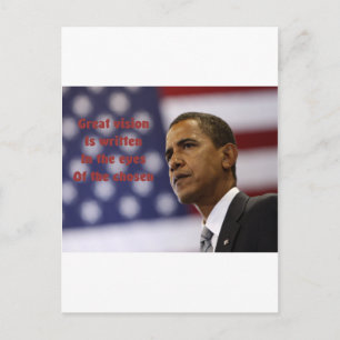 Postal Barack Obama elegido