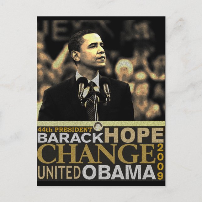 Postal Barack Obama Hope (Anverso)