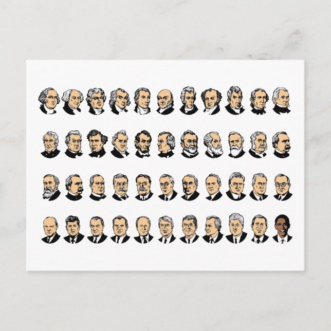Postal Barack Obama - Presidentes De Estados Unidos (Anverso)