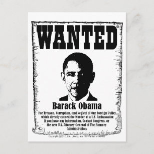 Postal Barack Obama quería Poster