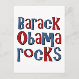 Postal Barack Obama roca tanteos y regalos
