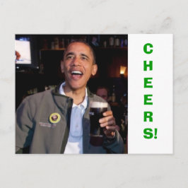 Postal Barack Obama - Tostada del Día de San Patricio