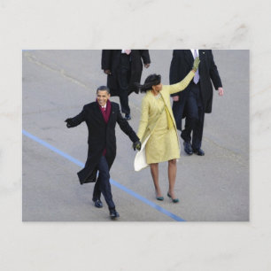 Postal Barack y Michele Obama