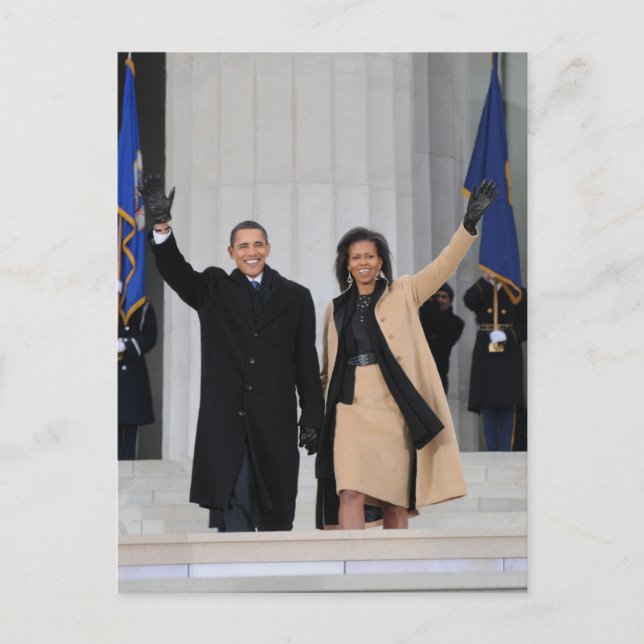 Postal Barack y Michele Obama (Anverso)