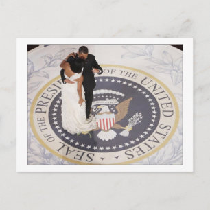 Postal Barack y Michelle Obama