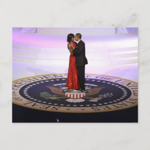 Postal Barack y Michelle Obama