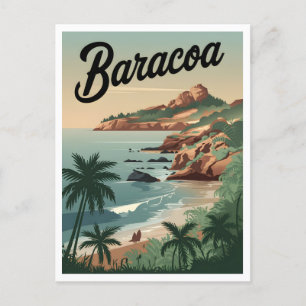 Postal Baracoa Cuba Vintage