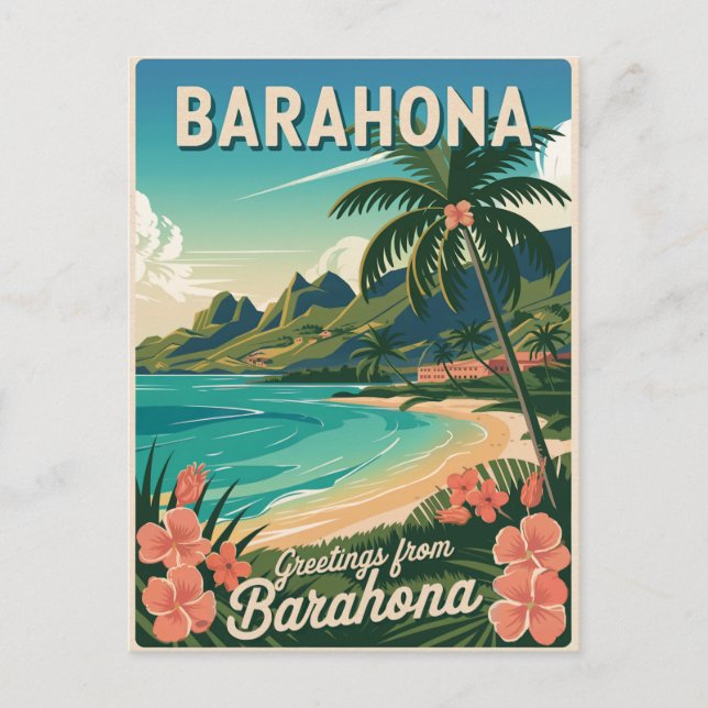 Postal Barahona República Dominicana (Anverso)