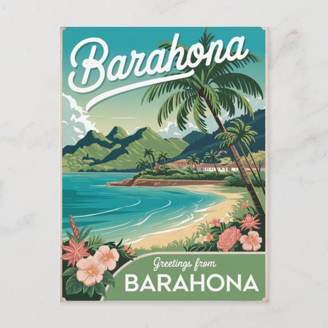 Postal Barahona República Dominicana (Anverso)