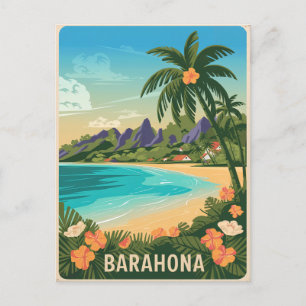 Postal Barahona República Dominicana Vintage