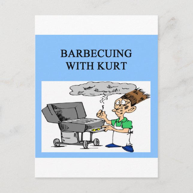 Postal barbacoa con kurt (Anverso)