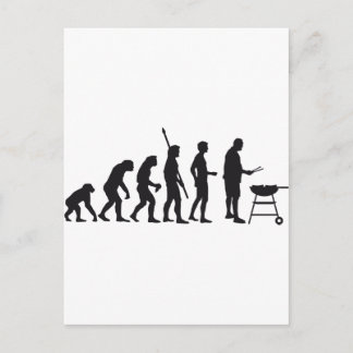 Postal barbacoa de evolución
