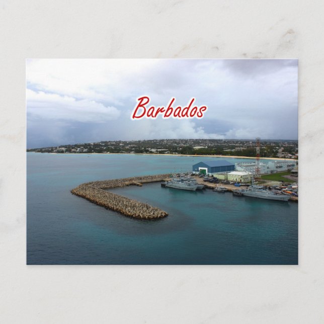 Postal Barbados Dock PostCard (Anverso)