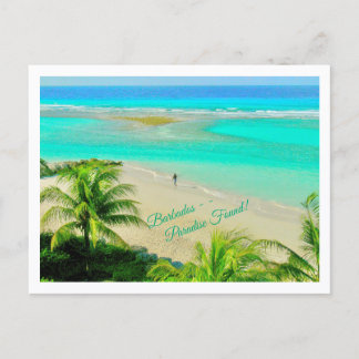 POSTAL BARBADOS--PARAÍSO ENCONTRADO! ESCENA DE PLAYA HERM