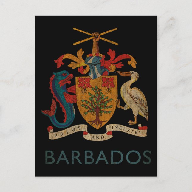 Postal Barbados vintage (Anverso)