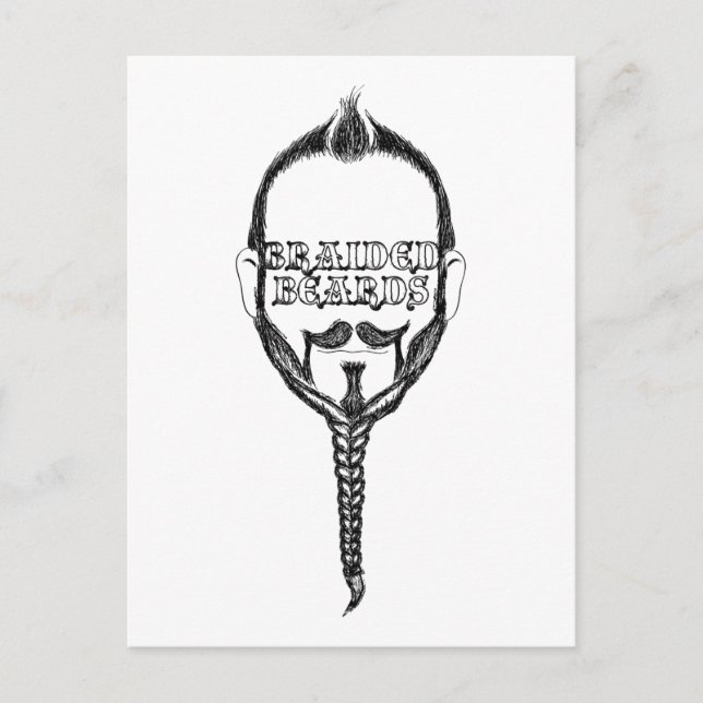 Postal barbas trenzadas (Anverso)